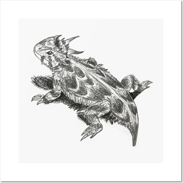 Horned Toad Wall Art by cowboyknees